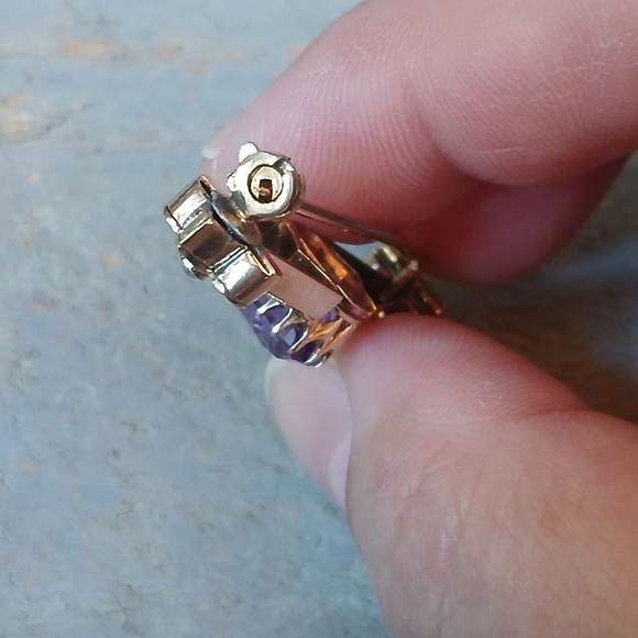 Antique Victorian 14K Yellow Gold Amethyst Bar Brooch Pin 5.7 Grams 1.8" - Picture 12 of 16